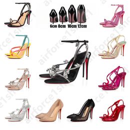 Redbottoms talons Suela Roja Sandales Famous Designer Femmes Trainer Sneaker Casual Chaussures pour hommes Trainers Pumps Luxurys Le cuir peeptoes sexy pantoufle