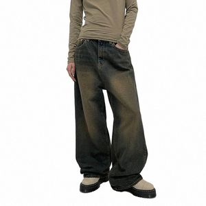 reddachic Retro Groen W Baggy Jeans voor dames Verstelbare taille Casual wijde broek Oversized boyfriend-broek Grote maten Y2k-kleding F7sP #