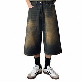 reddachic Y2k Denim Shorts voor Heren Colossus Wijde Pijpen Jorts Cropped Baggy Jeans Vintage Wo Lage Taille Broek Koreaans Stijlvol E0zJ#