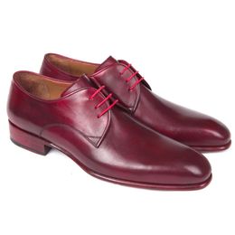 Zapatos de vestir de hombre de color marrón rojizo, zapatos de negocios de fiesta sin cordones con cabeza puntiaguda de cuero genuino, zapatos Derby de moda para caballero cómodos 240307