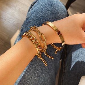 Reddit tennis Initiële armband Gold koppel Gepersonaliseerde charme Bangle Meerlagige mode Temperament van Hollow Out Diamondsbracelet Link Chain Love Designer