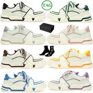 Verlossing spacecourt Casual Schoenen ontwerper De Laatste mannen vrouwen Lederen Sneaker lage Wmns Wit Zwart Roze Groen Koffie Trainers