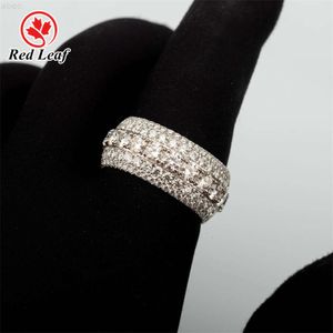 Redleaf sieraden topkwaliteit Moissanite Ring Aangepast Sterling Silver 925 Moissanite Hiphop Ring For Men Man
