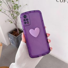 Redmi Note 9 8 7 Pro Love Heart Transparant Case voor Xiaomi Redmi Note 10 11 Pro 5G 10C 9C NFC 9A Cover Note10 Note11 S 11Pro 4G