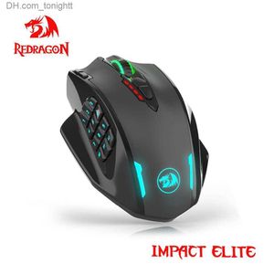 REDRAGON Impact Elite M913 RGB USB 2.4G souris de jeu sans fil 16000 DPI 16 boutons programmables ergonomiques pour souris Gamer PC Q230825