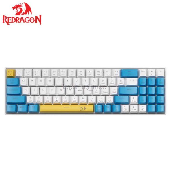 Clavier mécanique de jeu Redragon k688 bleu rétroéclairé 78 touches avec commutateurs anti-poussière ergonomique remplaçable à chaud pour jeu PC HKD230808