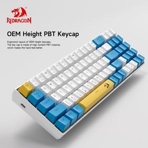 Redragon K688RGB-Pro draadloos gaming Mechanisch toetsenbord RGB Backlit Hot Swap 78 Key Proof Switches Swappable Ergonomic voor pc