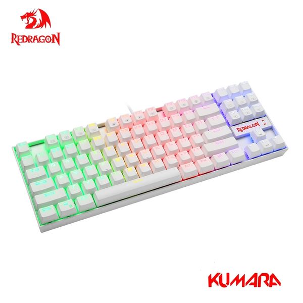 Redragon KUMARA K552 USB Mechanische Gaming-Tastatur Blauer Schalter DIY RGB-LED-Hintergrundbeleuchtung 87 Tasten Computer PC Gamer Russisch uns