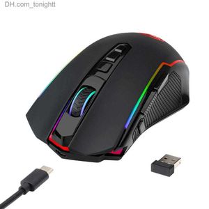 Redragon M910-KS RANGER Ratón inalámbrico/con cable para juegos de modos dobles LITE RGB 2.4G con 8000 DPI y 10 botones Q230825