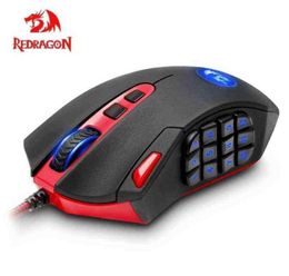 Redragon Perdition M Ratón para juegos con cable USB Botones Dpi Ratones para juegos programables Retroiluminación Ergonómica Computadora portátil Pc J220523144011743760