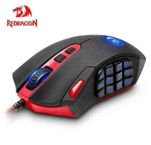 Redragon Perdition M USB bekabelde gamingmuis Dpi-knoppen Programmeerbaar spel Muizen Achtergrondverlichting Ergonomische laptopcomputer J220523144011743760