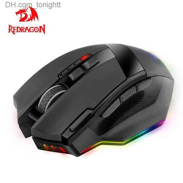 Redragon Sniper Pro M801P RVB USB Wireless 2.4G Gaming Mouse 16400 DPI Souris optiques programmables pour le joueur informatique PC Q230825