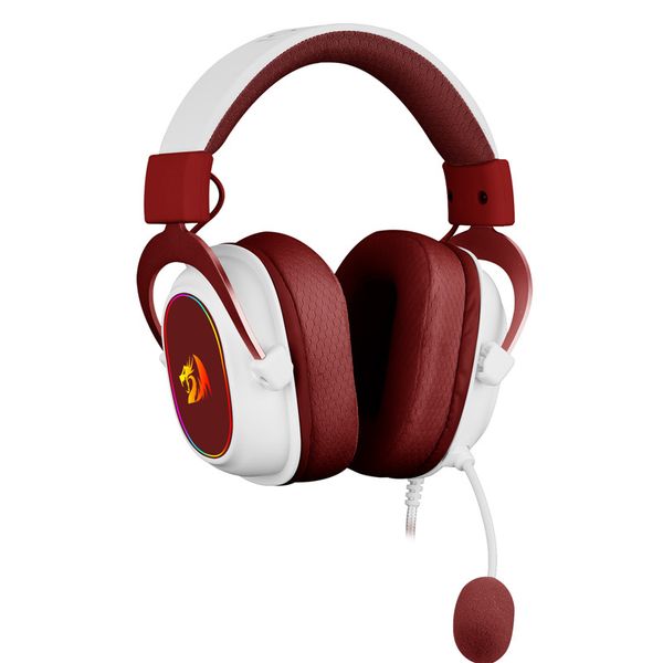 Casque de jeu filaire Zeus-X RGB - Son Surround 7.1 Multi-plateformes Casque rouge alimenté par USB pour PC/PS4/NS