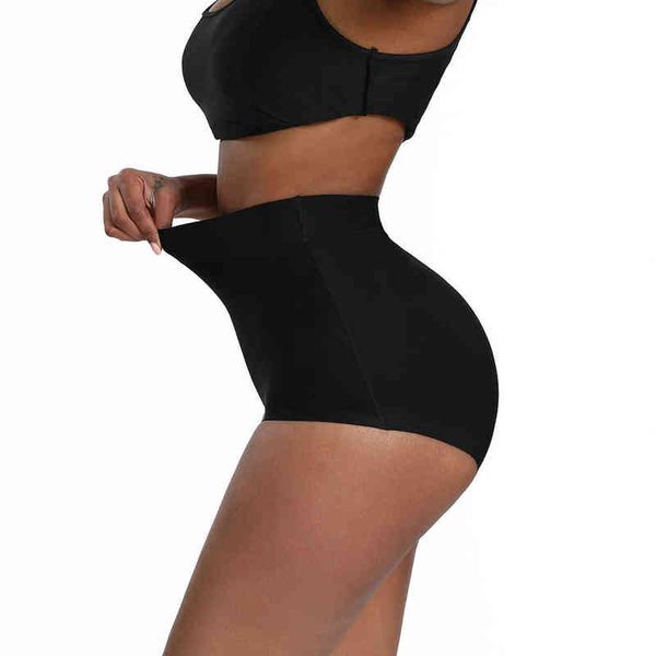 Ceinture réductrice Abdomen Culotte Femmes Ventre Plat Ventre Contrôle Enhancer Fesse Hanche Lifter Taille Haute Noir Body Shapewear Y220311