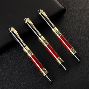 Stylo à bille vintage en bois de séquoia, en métal, style chinois, cadeau de luxe pour senior, vente en gros