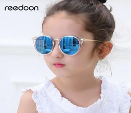 Reedoon Kids Zonnebril Mode Polariseerde Mirror UV400 HD Lens Metal Frame Baby Eyewear Cute voor meisjes jongens Oculos Infantil 2958 C1741591