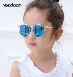 Reedoon Kids Zonnebril Mode Polariseerde Mirror UV400 HD Lens Metal Frame Baby Eyewear Cute voor meisjes jongens Oculos Infantil 2958 C3563396