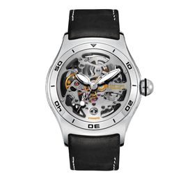 Reef Tiger/RT heren top luxe sporthorloge frame automatisch mechanisch horloge heren stalen sport heren lederen horloge RGA70S7-2