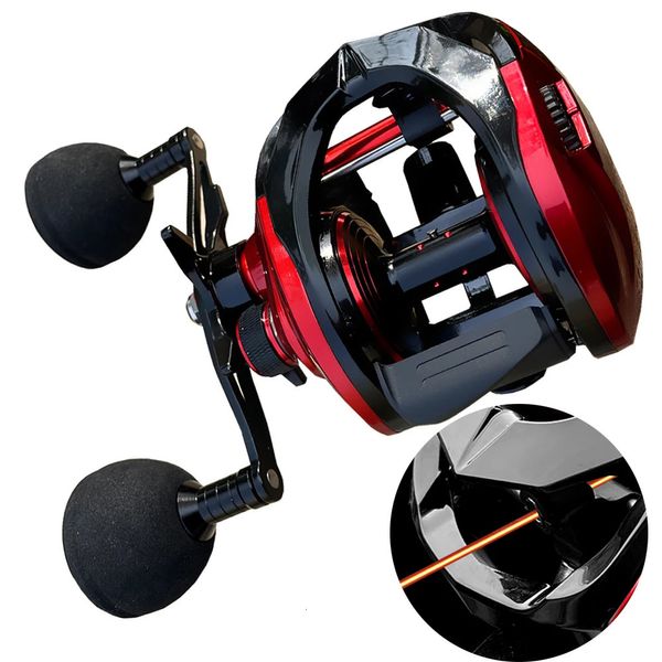 Bobine de pêche professionnelle 15 kg Reels Baitcast Reels Big Game Baitcasting Jigging Fishing 81 BB 6.4 1 MAGNETIN BRAKE EAR BASS 240112