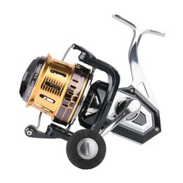 Bobine de pêche à la pêche sans espace avec rapport de vitesse de roue métallique 4.1 1 spinningreels pour roche