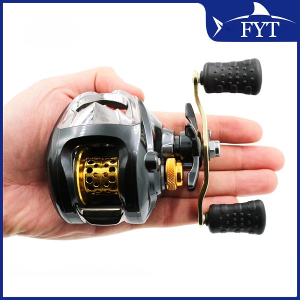 Carretes 13 rodamientos impermeable mano izquierda carrete de pesca Baitcasting carrete de pesca de alta velocidad con sistema de freno magnético LG200