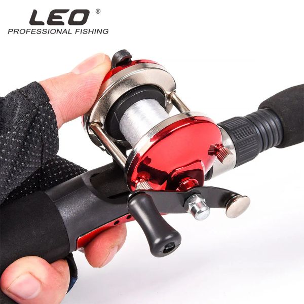 Reels 2023 1Pc Mini moulinet de pêche hiver glace roue de pêche métal Baitcasting moulinets 3:1 rapport de vitesse gauche droite mer roue de pêche