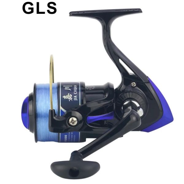 Carretes 2023 Rueda giratoria de la marca GLS con hilo de pescar Serie YF100010000 nuevo carrete de pesca intercambiable con cabeza de plástico izquierda y derecha