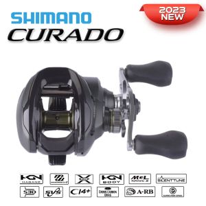 Carretes 2023 NUEVO SHIMANO CURADO Carrete de pesca Baitcasting 6 + 1 Rodamientos de bolas 7.4: 1/8.5: 1 Ración de engranaje S3D Carrete de metal Ruedas de pesca