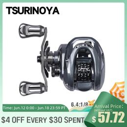 Rollen Baitcasting-Rollen TSURINOYA 135 g Ultraleichte Angelrolle GENIUS 50H ELF 50 6,5 g Spule 6,4 1 8 Bait Finesse Light Game Casting 230