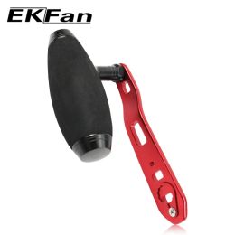 Ekfan Ekfan Eva Knob + 112 mm de metal Mango para cebos de pesca Reel Tsaped 8*5 mm Doble agujeros de pesca Mango de pesca para piezas de carrete DAI