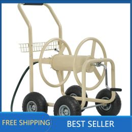 Chariot de dévidoir de tuyau d'arrosage avec roues, chariot de plantation d'eau de camion d'eau de pelouse de jardin, supports de plantation d'eau de cour extérieure robustes
