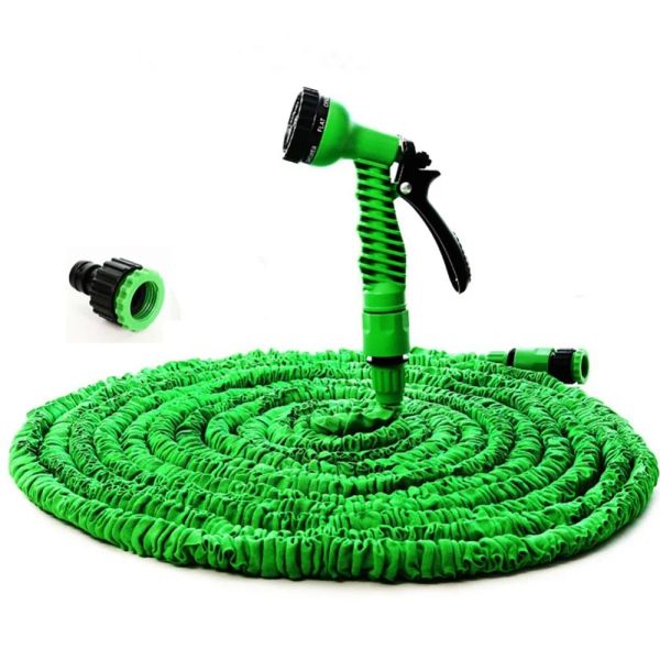 Bobines magique jardin arrosage tuyau eau Flexible extensible tuyau tuyau lavage de voiture ue/US connecteur rapide vert bleu 25FT200FT