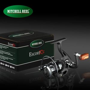 Rollen MITCHELL REEL Spinning Visserij-reel 5.2:1 Rotatiesnelheidsverhouding 8 Lagers Roestvrij Staal Zwart Karper Lokken Visserij-reel Pesca