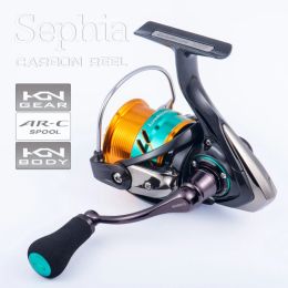 Rollen Originele Lurekiller Carbon Body Spinning Reel Lure Reel Ondiepe Spool Sephia Lt 2500S/3000S Lichtgewicht Visserij-reel 8 + 1BB