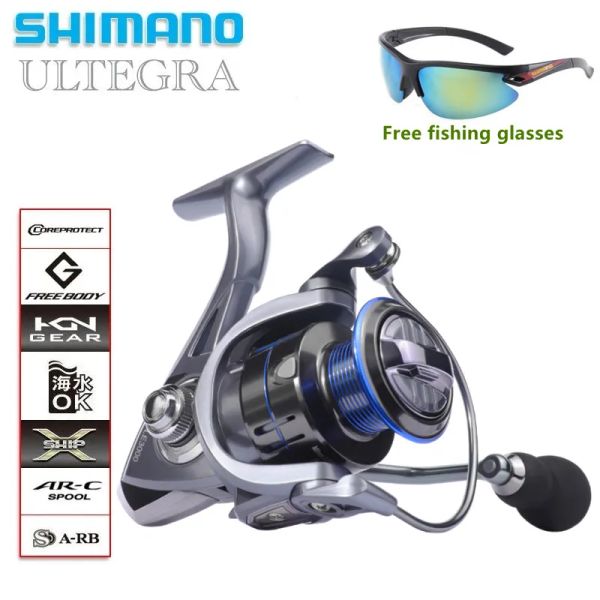 Moulinets Shimano 15kg Max Drag Power Full Metal Spool Grip Eau salée Moulinet d'eau douce adapté à toutes les espèces de poissons pêche