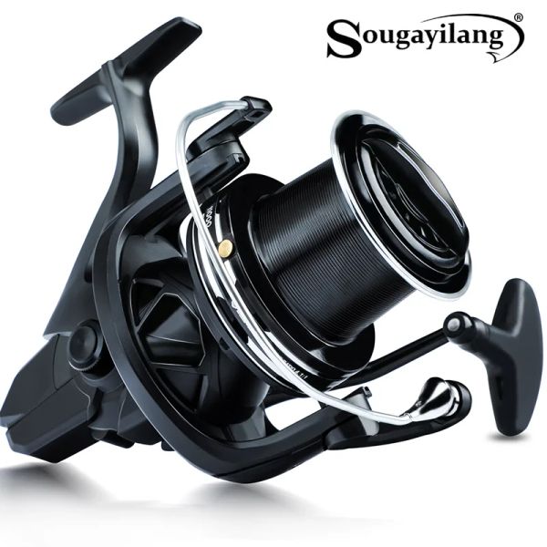 Reels Sougayilang 1000012000 Pesca de pesca Reel Max Drag 25 kg de pesca de surf Reel ultra suave