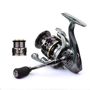 Reels Spinning Fishing No Gap Saltwater Fishingreel Bobine Bobine avec bobine de rechange en métal gratuit