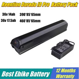 Révention Ebike Battery Dorado Id Pro 36V 13AH 15AH 17.5AH Cadre d'évide caché Akku 10.4AH 12.8AH 14AH avec Charger