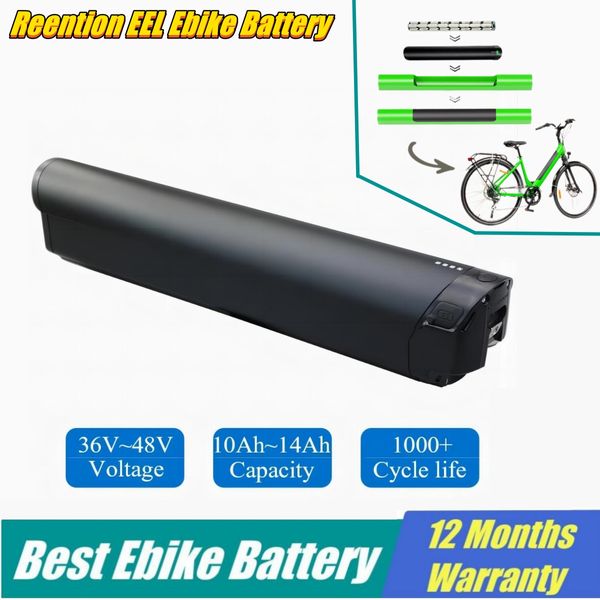 Reention EEL MINI PRO 48V 36V Batería de litio 11.6ah 14ah 13ah Ebike Baterías incorporadas 25A BMS Apto para motor 250W 500W 750W