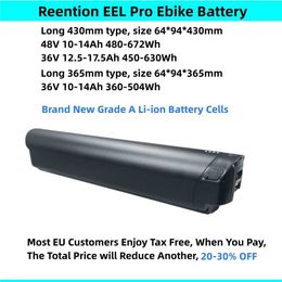 Reention EEL Pro Ebike Batterie 48V 10Ah 10.4Ah 14Ah 36V 10Ah 14Ah pour Ride 1 up Core-5 LMT'D Himo C20 Igo Aspire Core Batterie