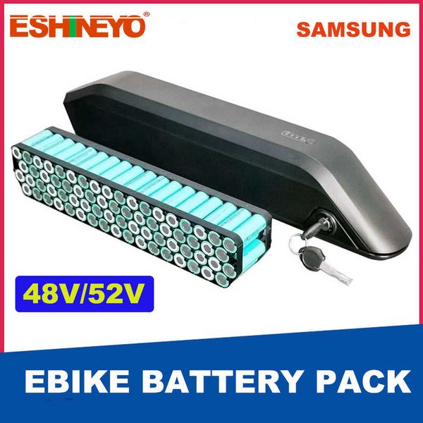 Reention KIRIN 48V 52V 15Ah 17.5Ah libération latérale Ebike batterie Pack vers le bas Tube Batteries au Lithium pour vélo électrique