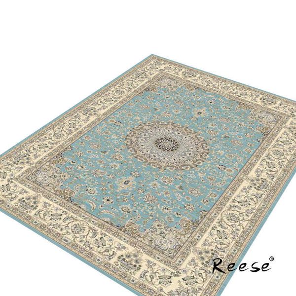 Alfombra de área con estampado de Reese, alfombras clásicas con patrón persa para sala de estar, comedor, dormitorio, oficina, antideslizante, fácil de limpiar, tienda 210928