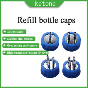 Recharge de bouchon de bouteille pour réacteur, simple passage, Double réactif en acier inoxydable GL45