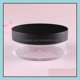 Rechargeable Compacts 1Pc 50G Plastique Vide Pot De Poudre En Vrac Avec Tamis Cosmétique Maquillage Pot Conteneur Voyage Par Tamis Drop Delivery Dhws2