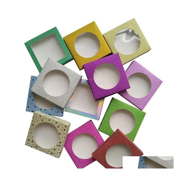 Compacts rechargeables 3D Mink Eyelash Package Boxes False Eyelashes Packaging Empty Box Case Lashes Paper Drop Delivery Health Beauty Dhkdv