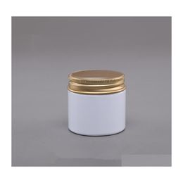 Navulbare compacts 60 g lege witte pet cr￨me fles potten containers 2oz cosmetische verpakking met deksels F2435 drop levering gezondheid bea dhom0