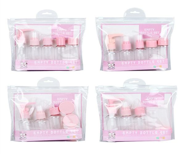 Compacts rechargeables 8pcset Travel Mini maquillage Face cosmétique Crème Crème Potles Plastique Transparent vide Vide Making Up Conteneur Bouteille 6323031