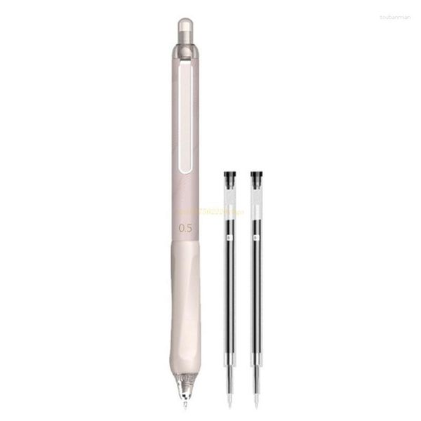 Les stylos gel rechargeables comprennent 2 recharges de stylo à encre rétractable de 0,5 mm.