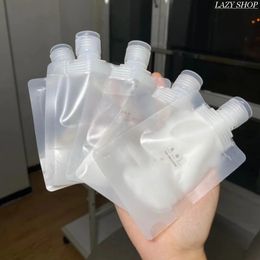 Navulbare verpakkingszakken lege knijpzakken met flip cap cosmetische lotion shampoo vloeistof plastic tuit zakken