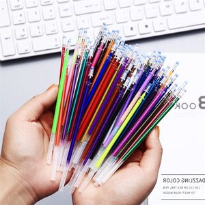 Recargas 100 colores Glitter Gel Pen Craft Marker Tinta de neón Metálico Pastel Fluorescencia para colorear Libros Dibujo hfuy 230608